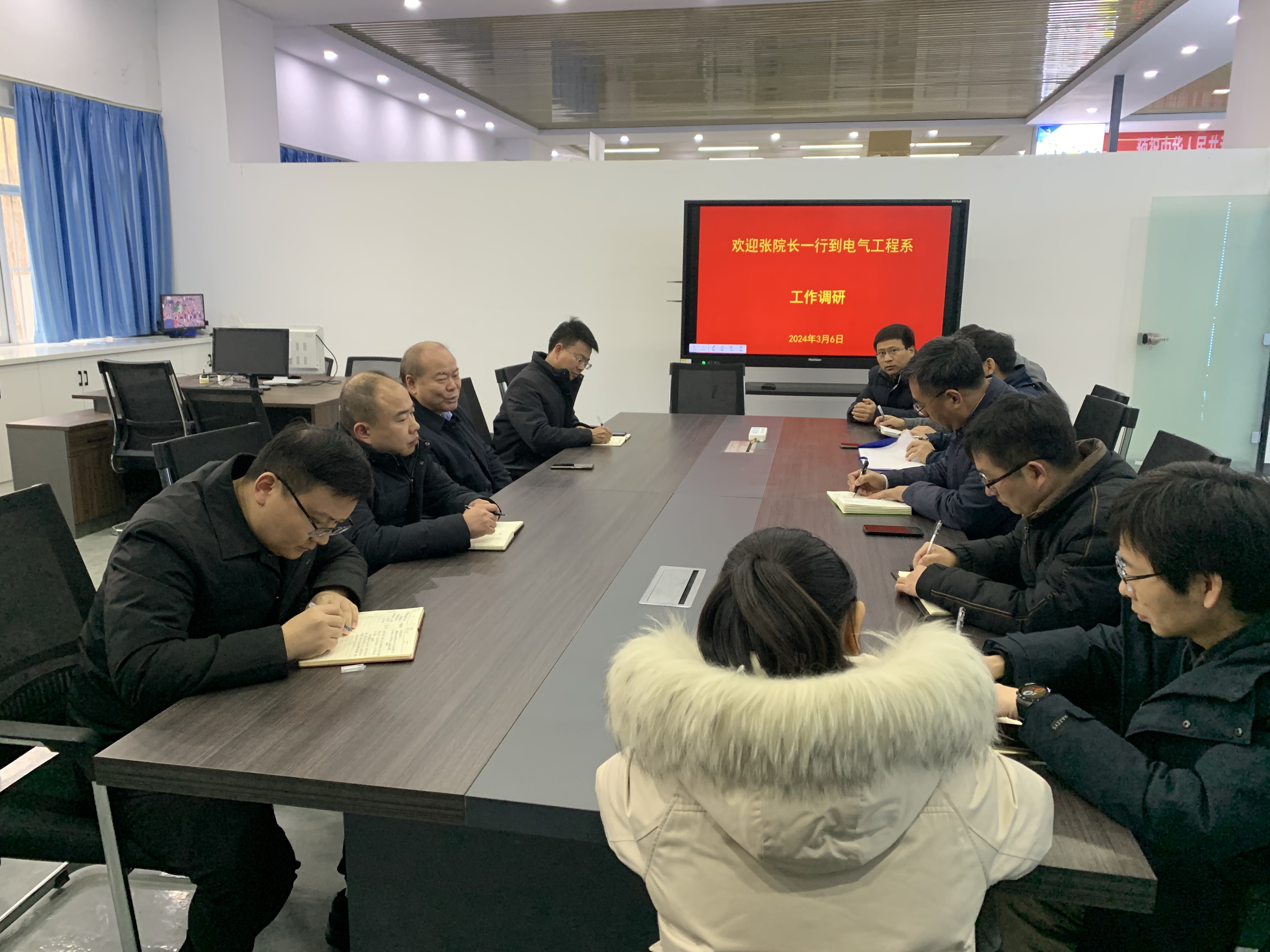 副院长张俊才到电气工程系调研指导工作-许昌电气职业学院